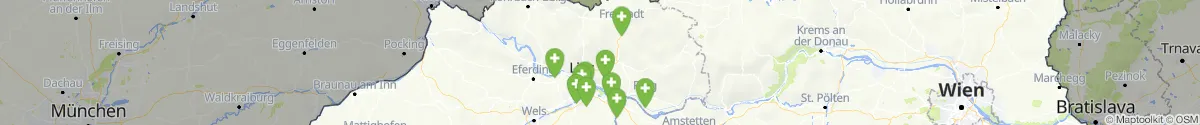 Kartenansicht für Apotheken-Notdienste in der Nähe von Windhaag bei Freistadt (Freistadt, Oberösterreich)